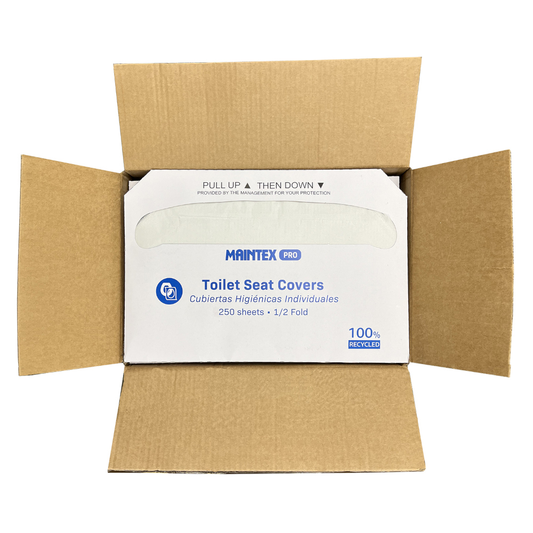 Pro 1/2 Fold Toilet Seat Cover, 20/250sh
