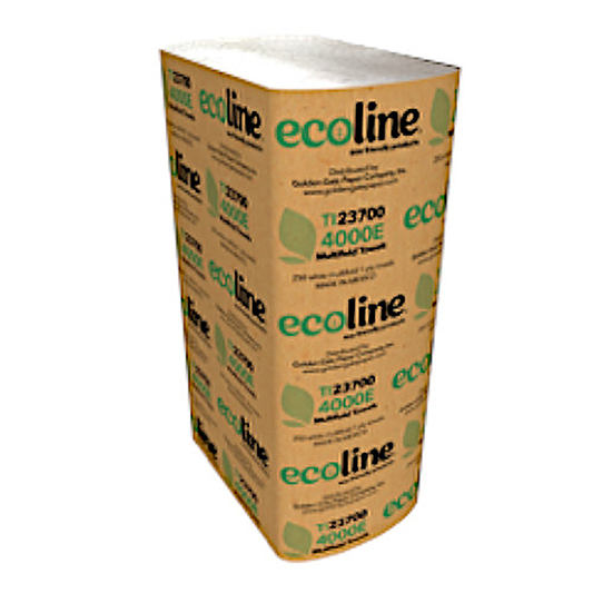 Ecoline 4000E Multifold Paper Towels, White, 16/250sh