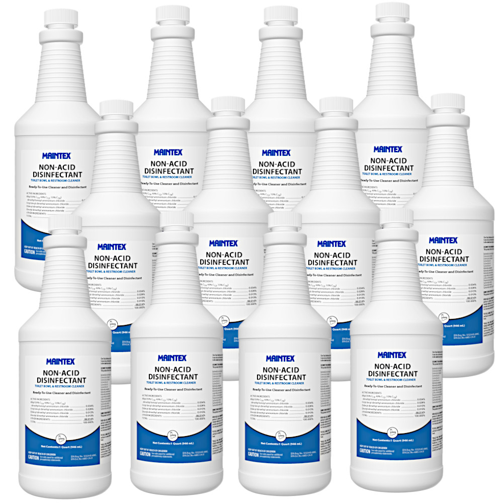 Non-Acid Disinfectant Toilet Bowl & Restroom Cleaner (Quart)